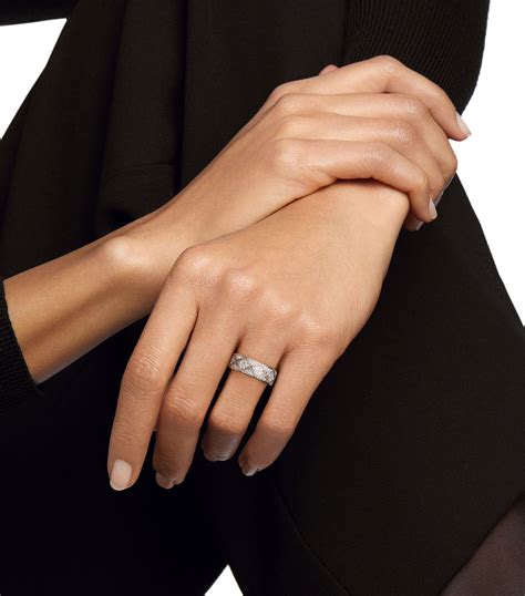 chanel ring in white gold onyx and diamonds|chanel rings real.